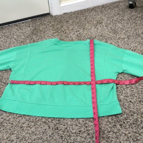 Sweaty Betty After Class Crop Sweatshirt Size Small Zest Green - Picture 8 of 9